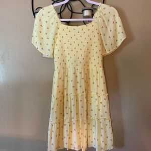 Art Class girls yellow cherry dress sz 10/12